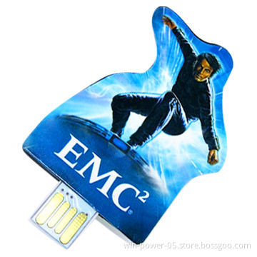 Card USB Flash Drive, Full Capacity, Can be Any Shape with Magnet Backing, Stick to Almost Any Metal
